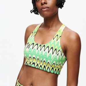 Outdoor Voices Doing Things Bra Joggy Green Helios Size Medium